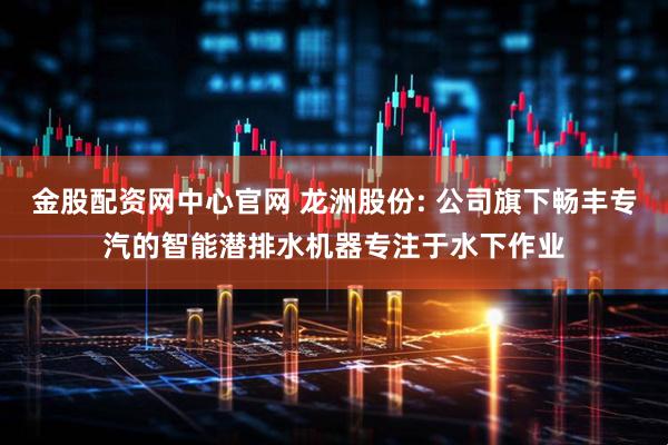 金股配资网中心官网 龙洲股份: 公司旗下畅丰专汽的智能潜排水机器专注于水下作业