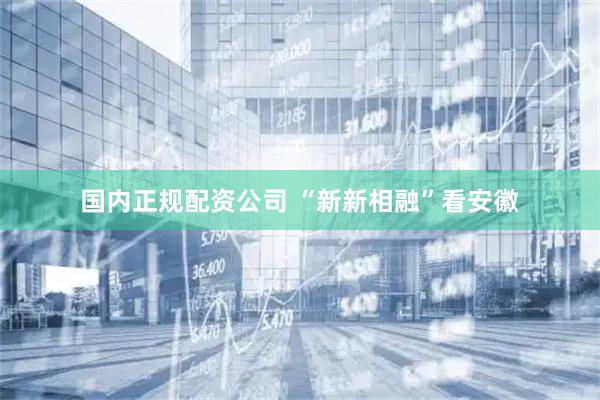 国内正规配资公司 “新新相融”看安徽